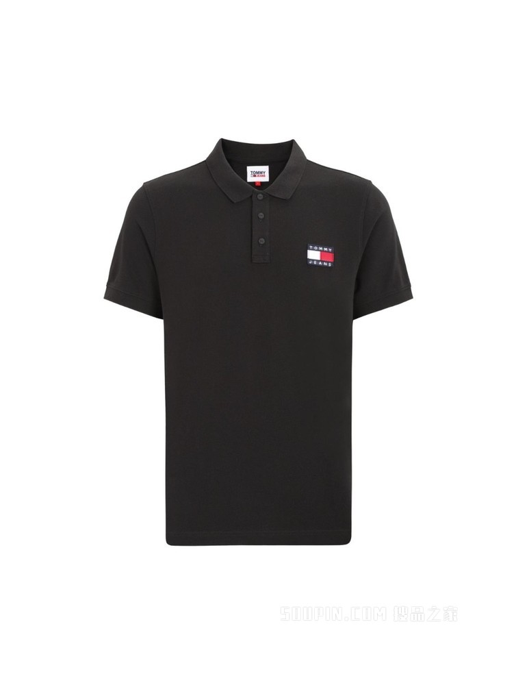 Tommy 22新款春夏男装休闲透气珠地棉刺绣LOGO短袖POLO衫09444