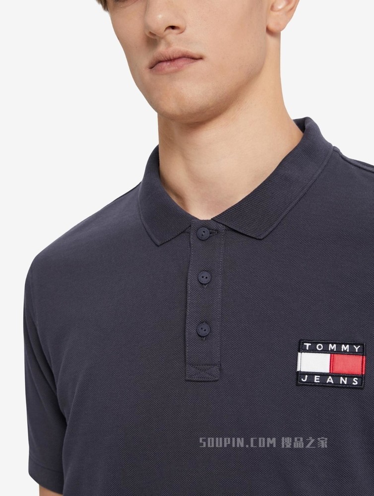 Tommy 22新款春夏男装休闲透气珠地棉刺绣LOGO短袖POLO衫09444
