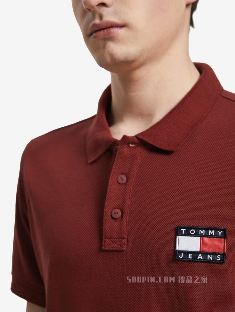Tommy 22新款春夏男装休闲透气珠地棉刺绣LOGO短袖POLO衫09444
