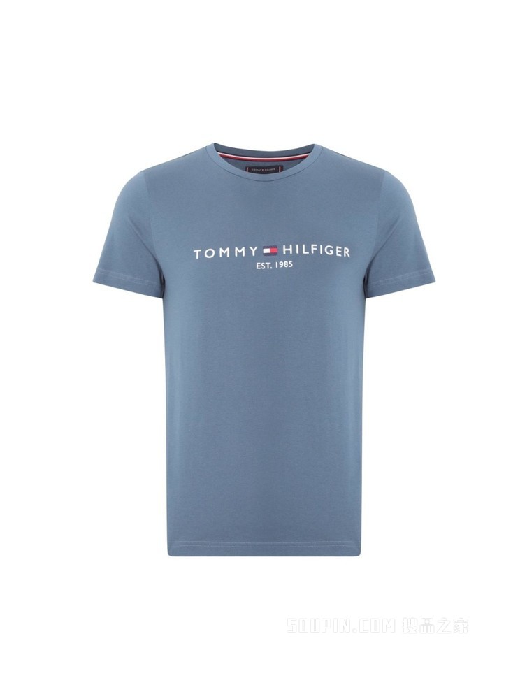 Tommy 22新款春夏男装经典时尚纯棉刺绣字母短袖T恤MW0MW11797