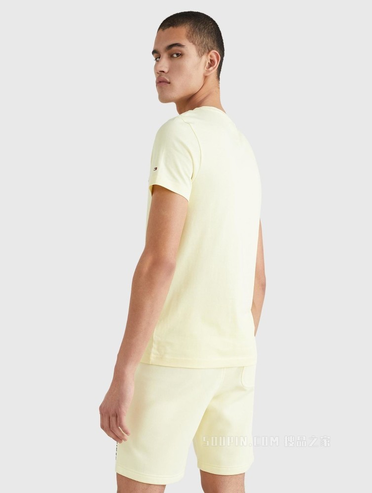 Tommy 22新款春夏男装经典时尚纯棉刺绣字母短袖T恤MW0MW11797