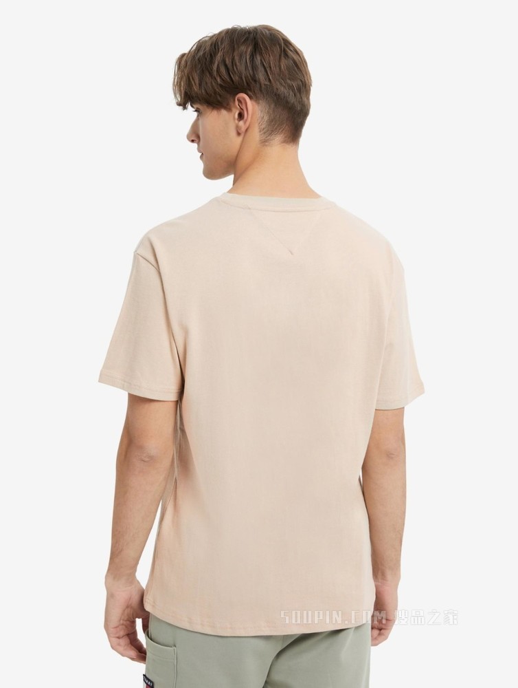 Tommy 22新款春夏男装经典纯棉旗标绣片圆领短袖T恤DM0DM10925