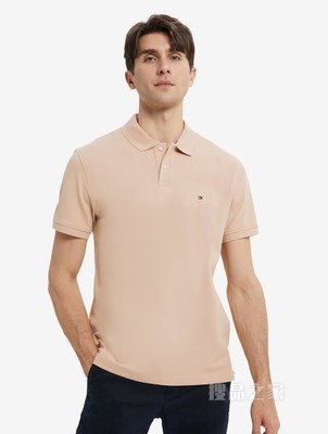 Tommy 22新款春夏男装休闲透气珠地棉小绣标翻领短袖POLO衫22109