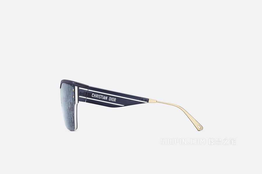 DiorClub M4U 太阳眼镜 蓝色 Dior Oblique 镜片眼罩式镜框