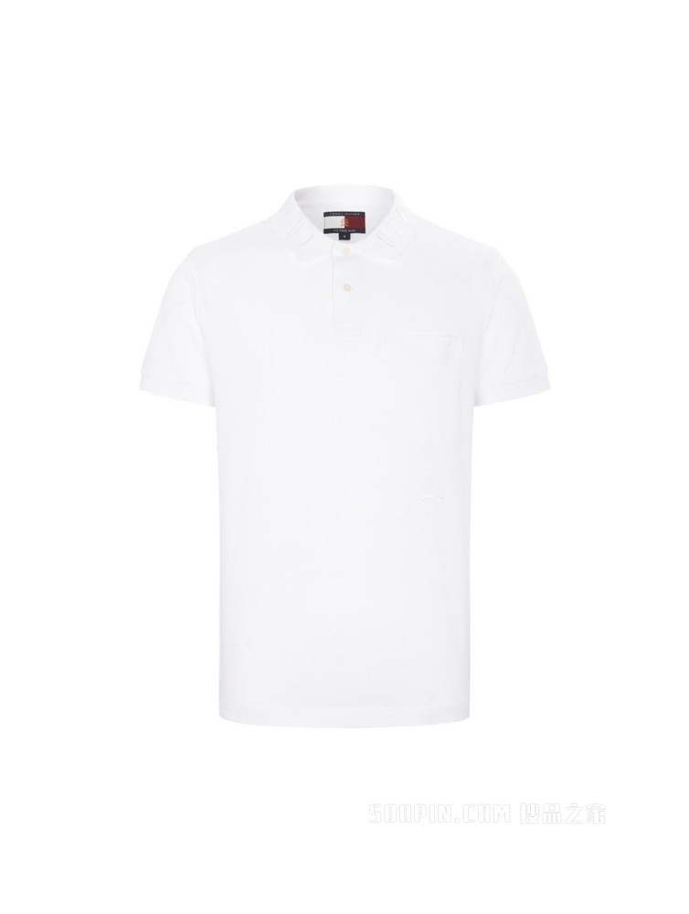 Tommy 22新款春夏男装简约休闲珠地棉刺绣翻领短袖POLO衫23769