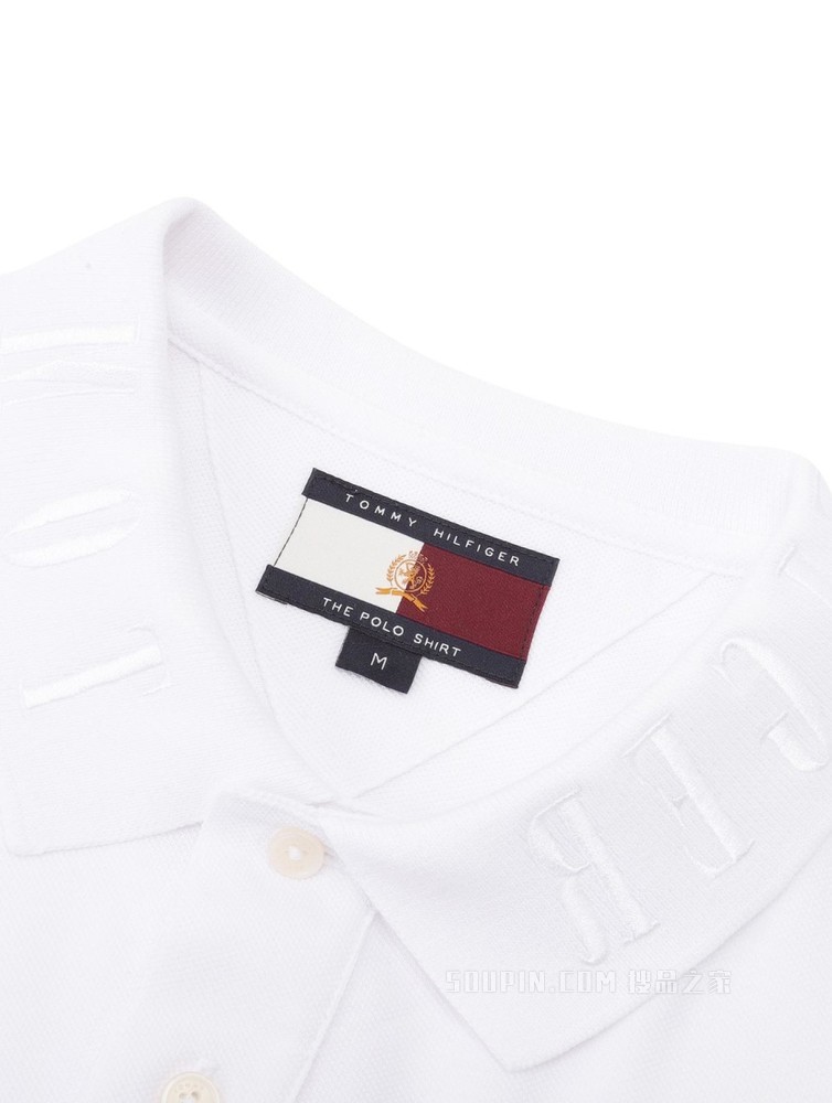 Tommy 22新款春夏男装简约休闲珠地棉刺绣翻领短袖POLO衫23769