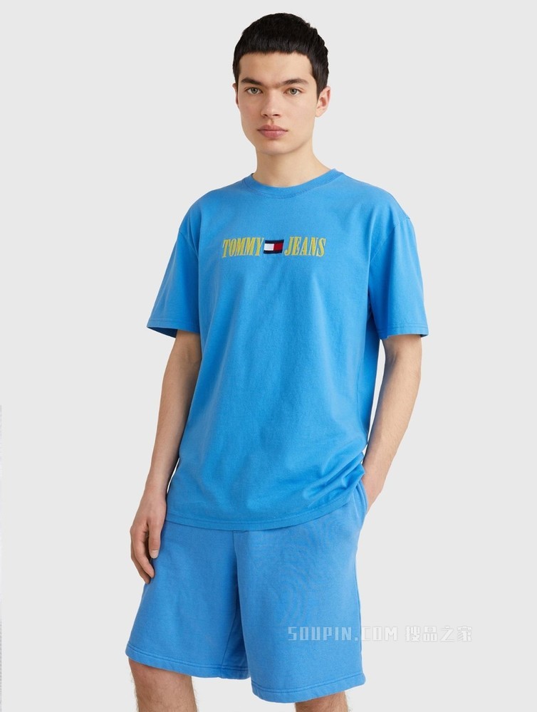 Tommy【特殊系列】22新款春夏男女同款时尚纯棉刺绣短袖T恤14940