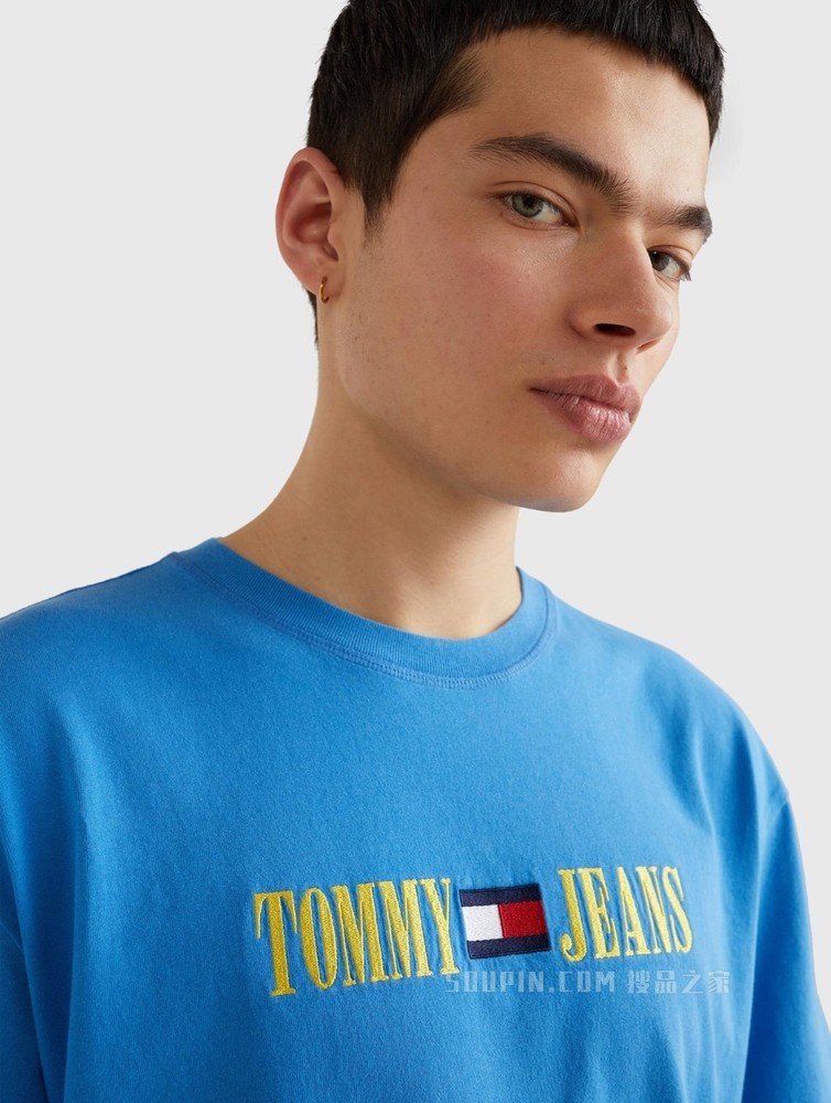 Tommy【特殊系列】22新款春夏男女同款时尚纯棉刺绣短袖T恤14940