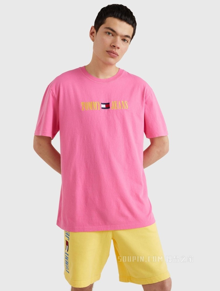 Tommy【特殊系列】22新款春夏男女同款时尚纯棉刺绣短袖T恤14940