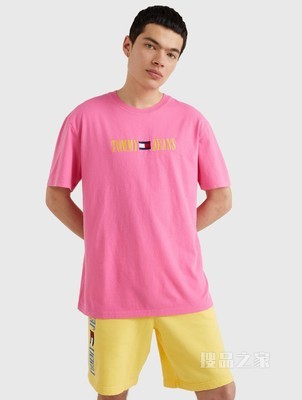 Tommy【特殊系列】22新款春夏男女同款时尚纯棉刺绣短袖T恤14940