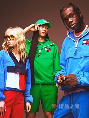Tommy【特殊系列】22新款春夏男女同款刺绣拉链宽松连帽外套14947