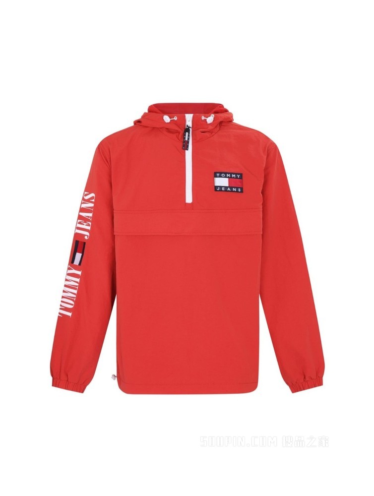 Tommy【特殊系列】22新款春夏男女同款刺绣拉链宽松连帽外套14947