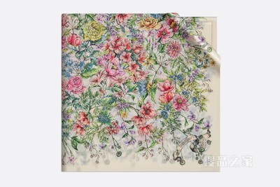 Dior 印花披肩 多色羊绒面料 D-Floral 印花