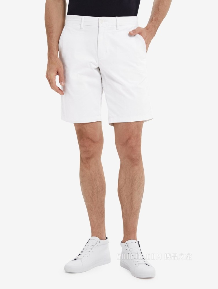 Tommy【金秀贤同款】22新款春夏男装休闲一字袋绣标直筒短裤25059