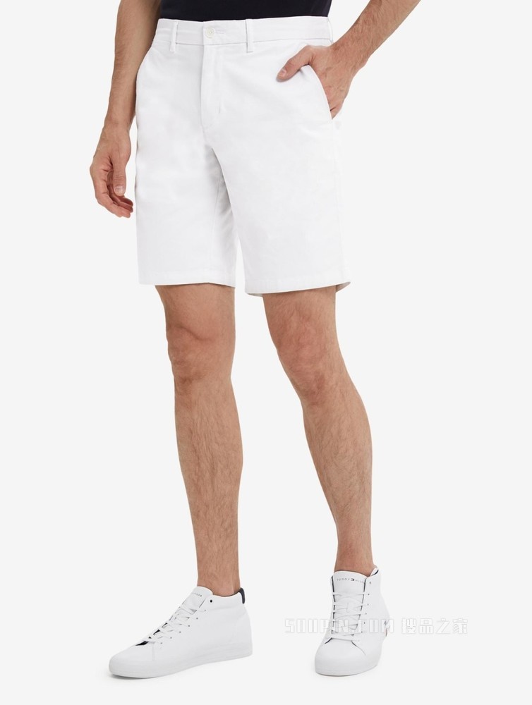 Tommy【金秀贤同款】22新款春夏男装休闲一字袋绣标直筒短裤25059