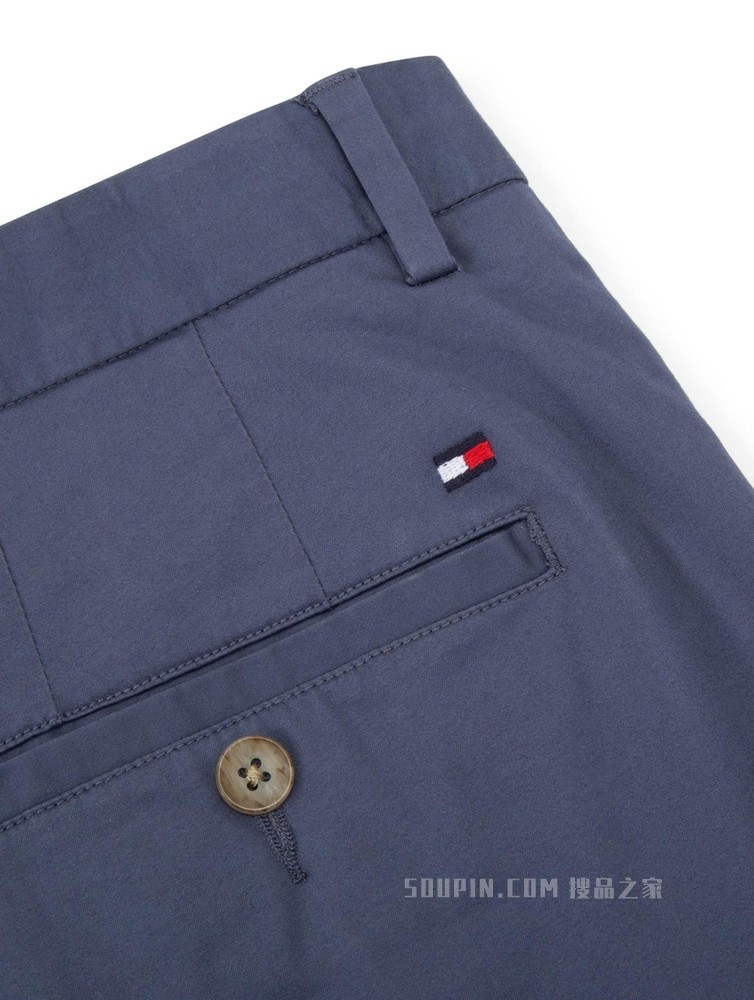 Tommy【金秀贤同款】男装加扣一字袋直筒窄管休闲裤MW0MW22333