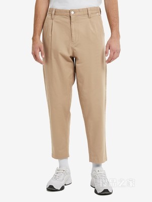 Tommy 22新款春夏男装时尚旗标绣标铆钉扣拉链休闲裤DM0DM13216