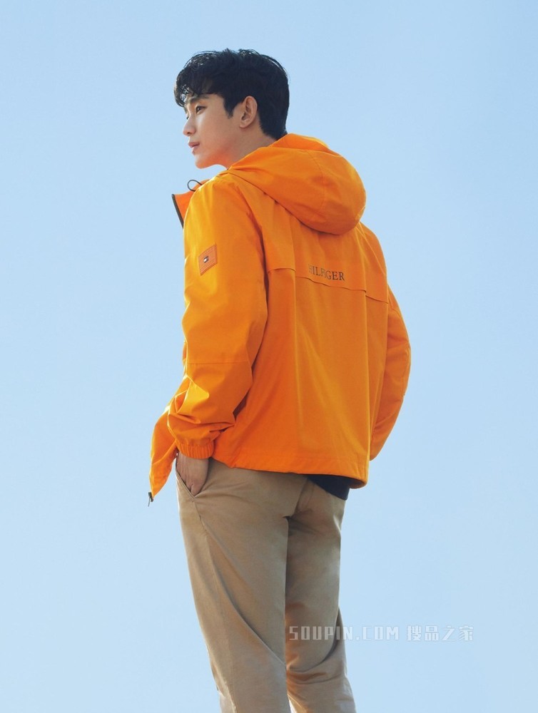 Tommy【金秀贤同款】男装加扣一字袋直筒窄管休闲裤MW0MW22333