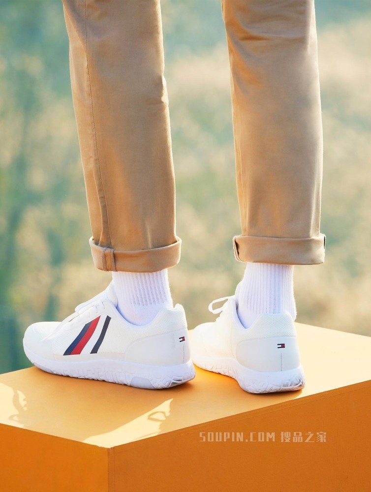 Tommy【金秀贤同款】男装加扣一字袋直筒窄管休闲裤MW0MW22333