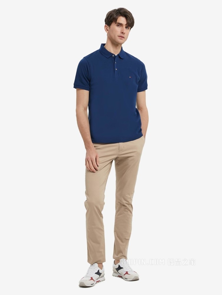 Tommy【金秀贤同款】男装加扣一字袋直筒窄管休闲裤MW0MW22333