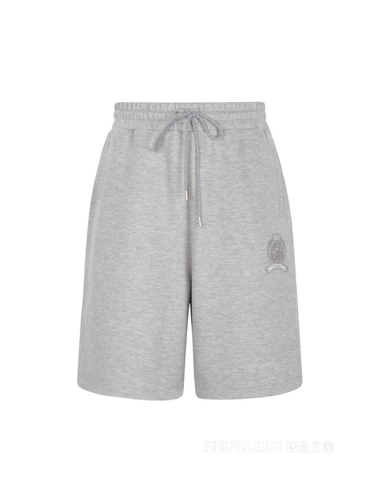 Tommy【金秀贤同款】22新款春夏男装徽章刺绣抽绳腰休闲短裤23784