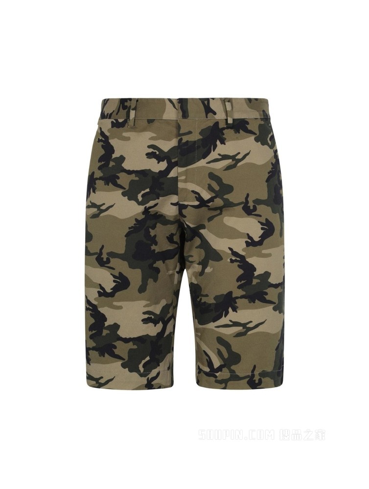 Tommy 22新款春夏男装时尚松紧腰拉链迷彩休闲短裤THD7570509