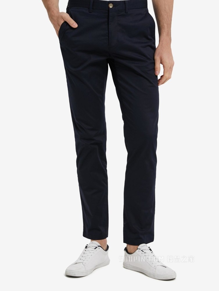 Tommy【金秀贤同款】男装加扣一字袋直筒窄管休闲裤MW0MW22333