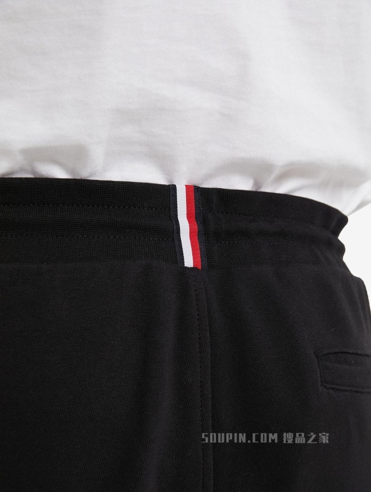 Tommy 22新款春季男装简约百搭撞色字母刺绣抽绳束脚卫裤22357
