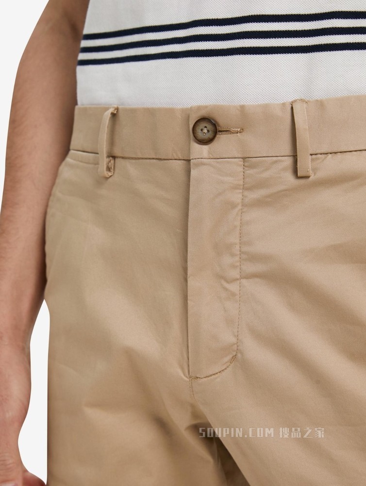 Tommy 22新款春夏男装时尚斜纹小绣标合身直筒窄管休闲裤22329