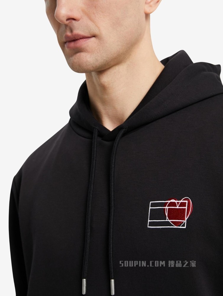 Tommy【特殊系列】22新款春季男女同款爱心宽松连帽卫衣25998