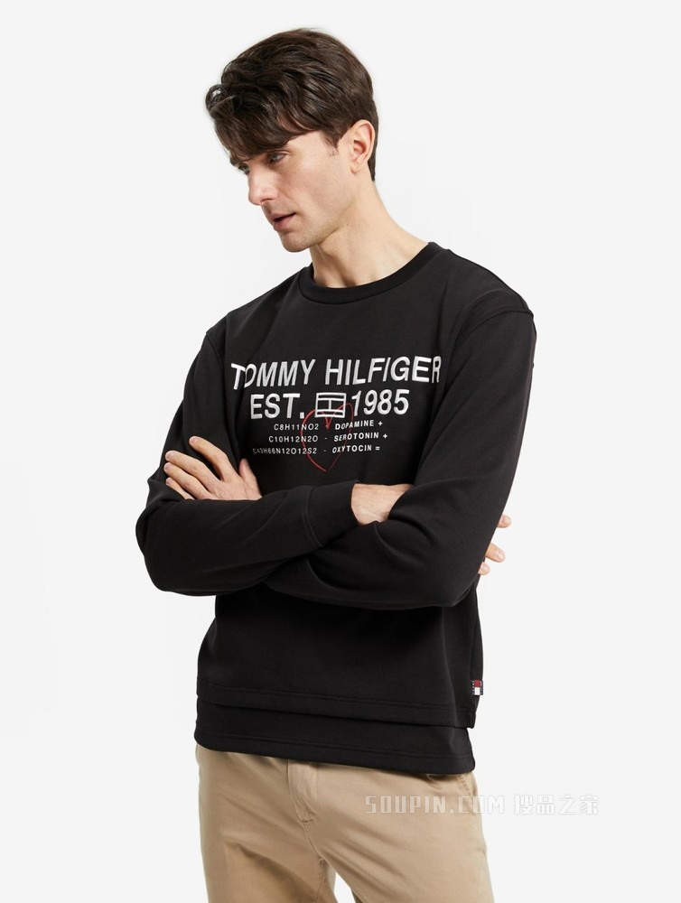 Tommy【特殊系列】22新款春季男女同款刺绣印花宽松卫衣25997