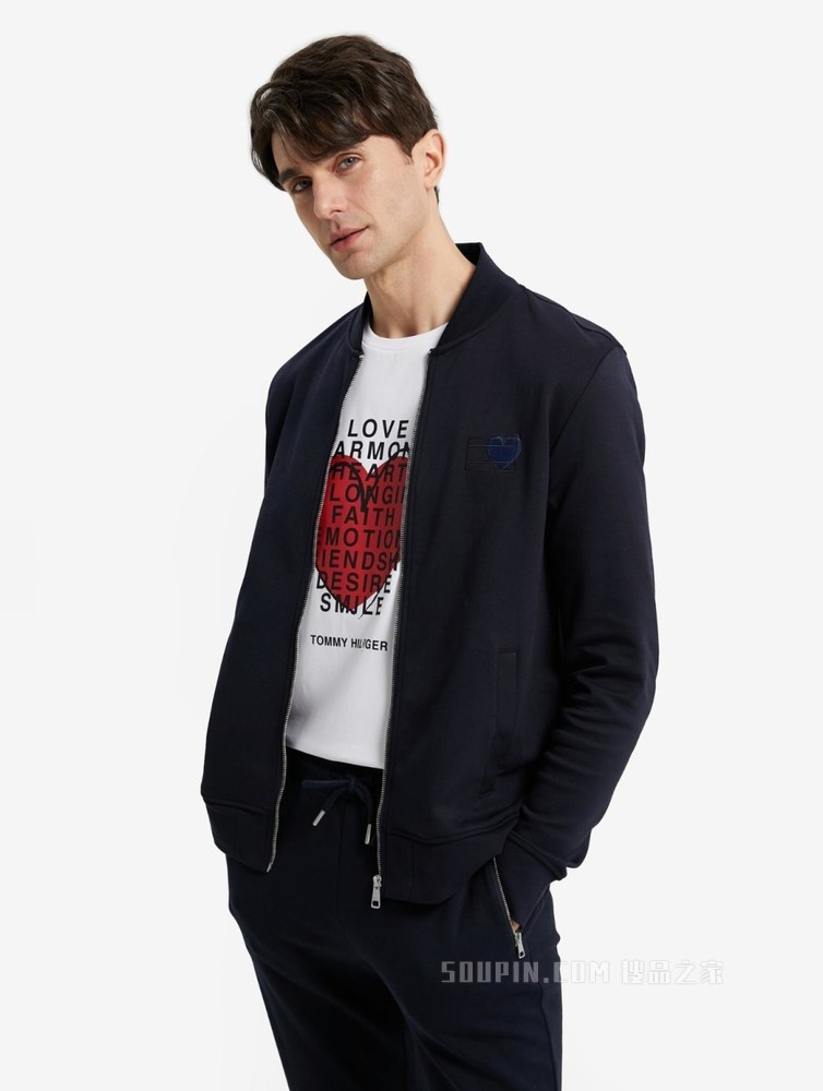 Tommy【特殊系列】22新款春季男女同款棒球领开衫卫衣25999