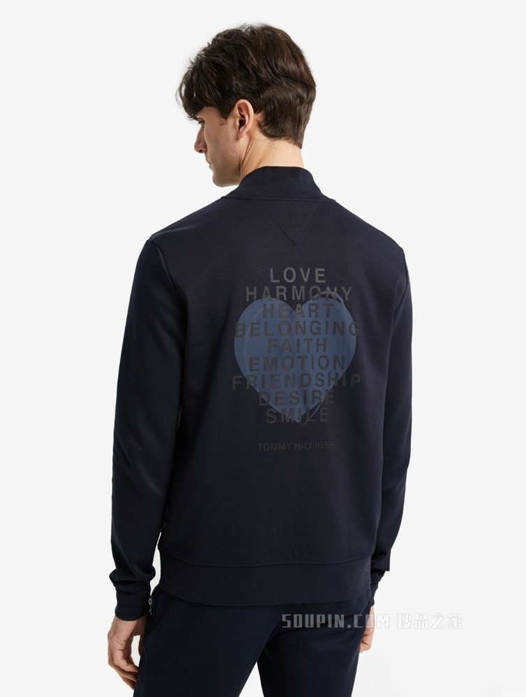 Tommy【特殊系列】22新款春季男女同款棒球领开衫卫衣25999