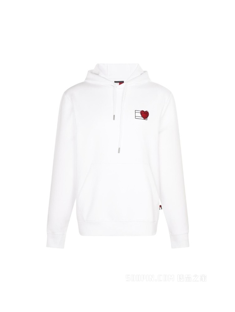 Tommy【特殊系列】22新款春季男女同款爱心宽松连帽卫衣25998