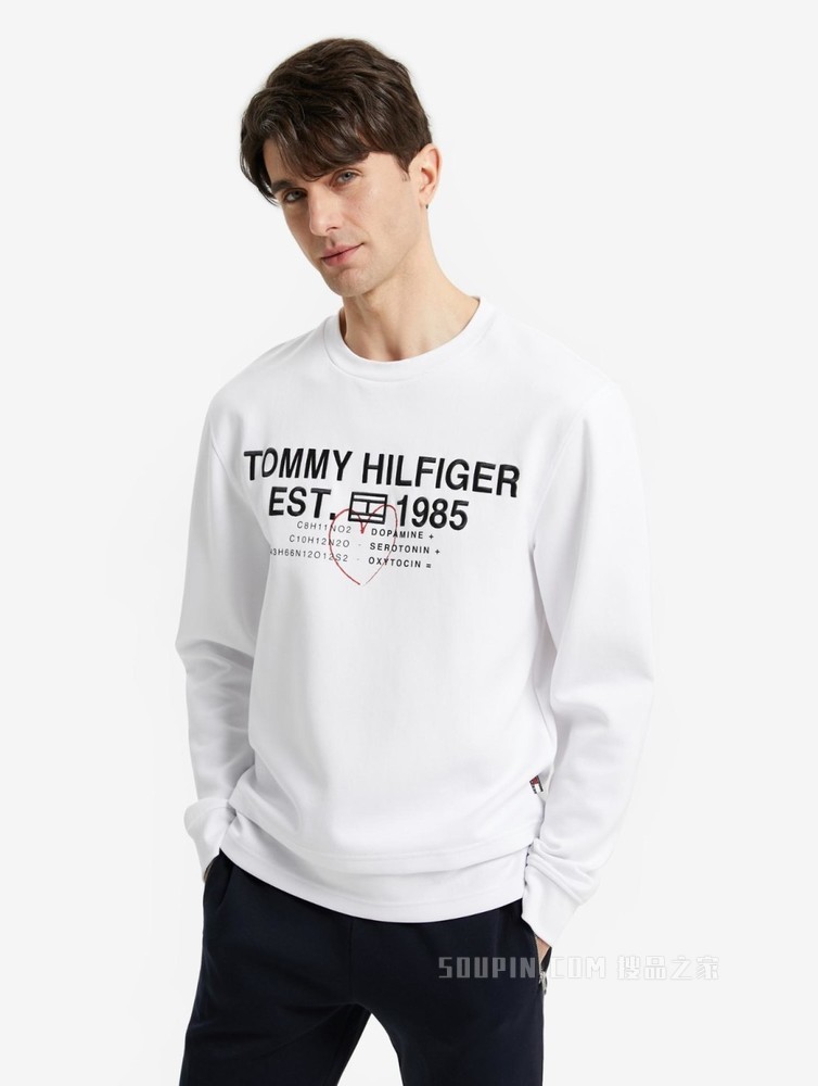 Tommy【特殊系列】22新款春季男女同款刺绣印花宽松卫衣25997