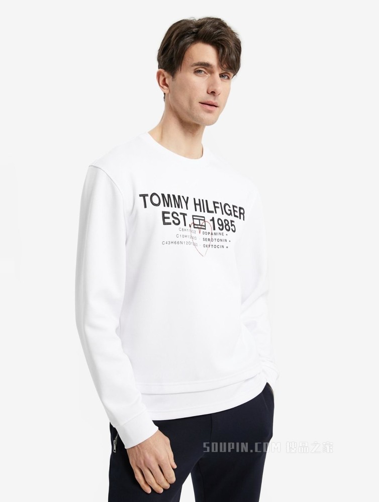 Tommy【特殊系列】22新款春季男女同款刺绣印花宽松卫衣25997