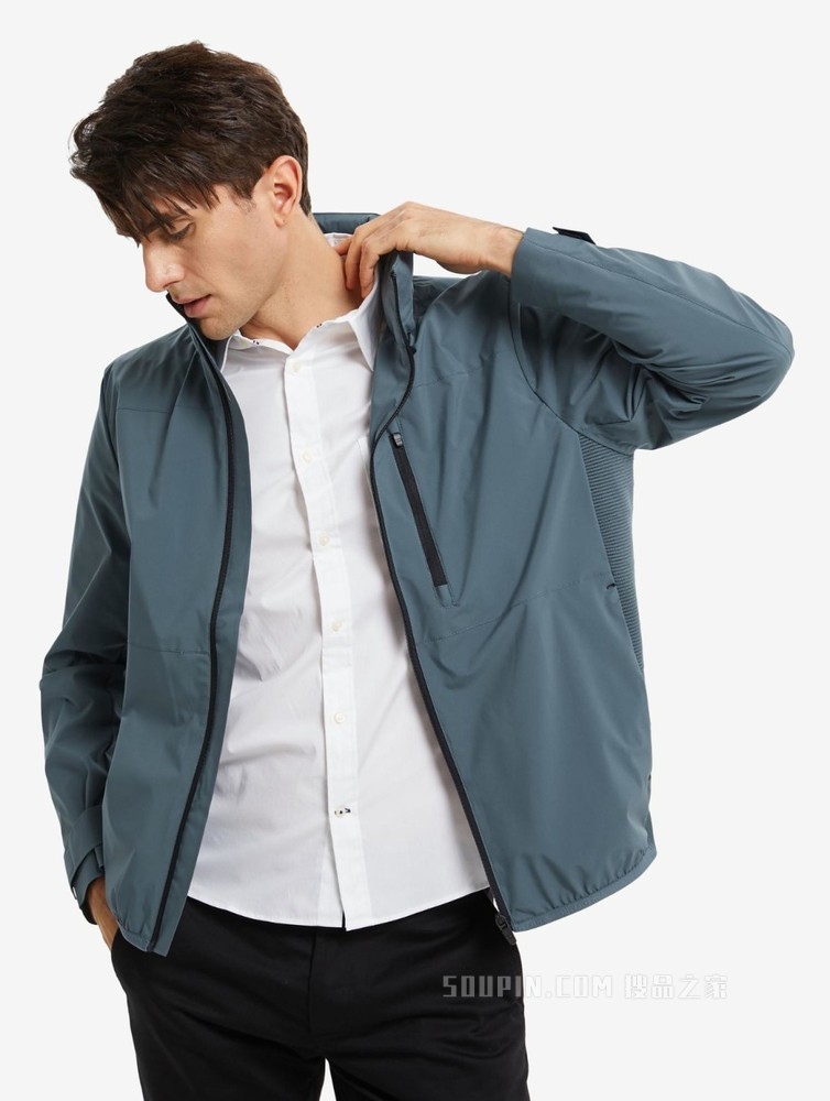 Tommy 22新款春夏男装运动休闲旗标贴片连帽单夹克外套MW0MW25485