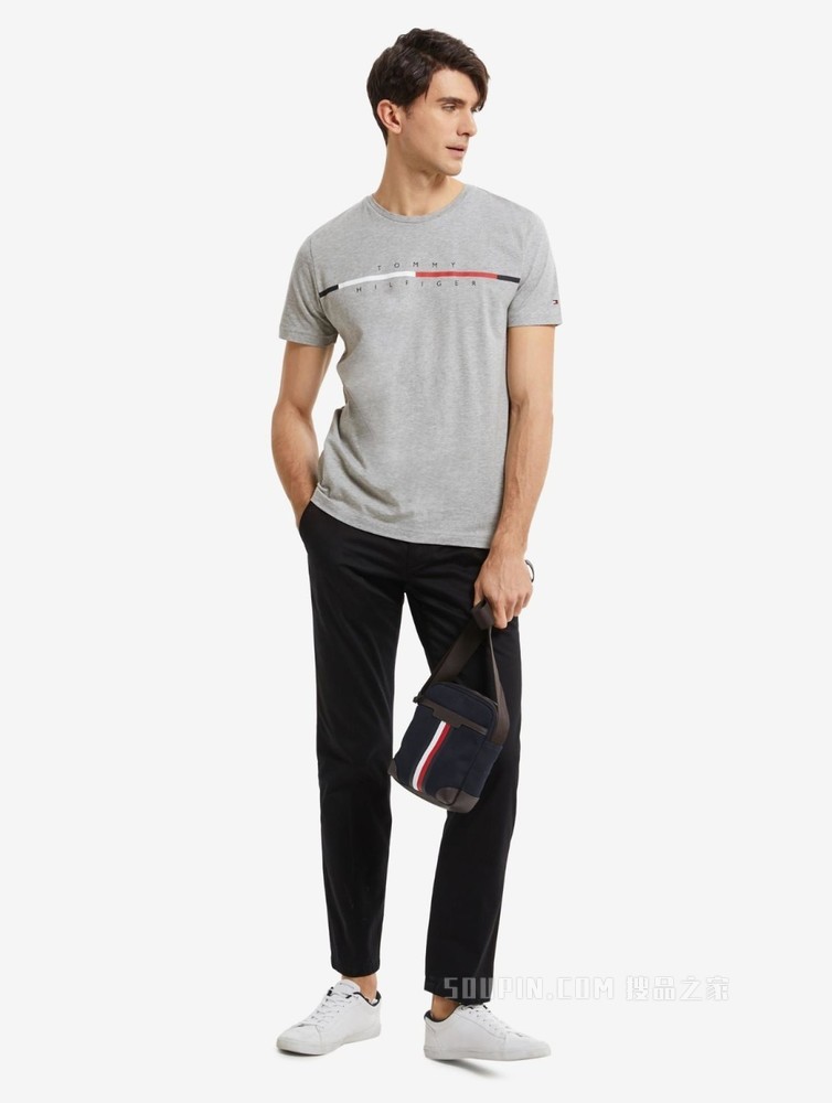 Tommy 22新款春夏男装经典简约小绣标低腰窄管修身休闲裤22323