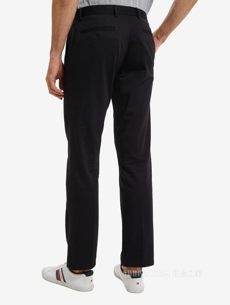 Tommy 22新款春夏男装经典简约小绣标低腰窄管修身休闲裤22323