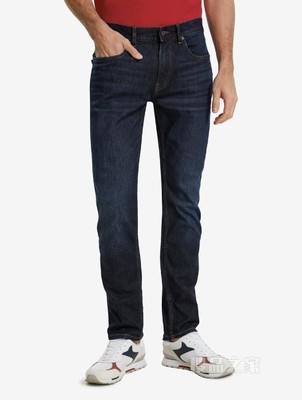 Tommy 22新款春夏男装时尚铆钉扣皮标LOGO直筒窄管牛仔裤21900