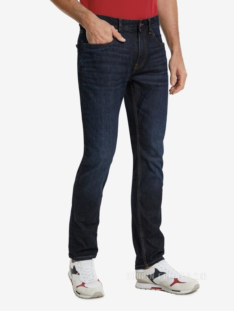 Tommy 22新款春夏男装时尚铆钉扣皮标LOGO直筒窄管牛仔裤21900