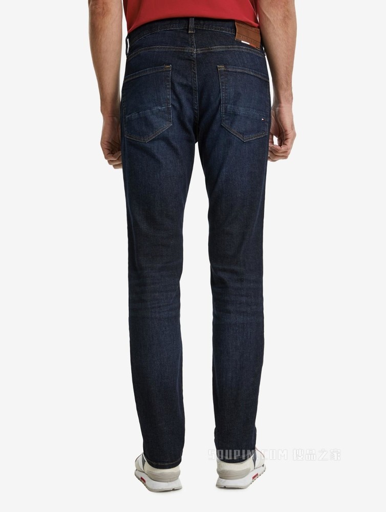 Tommy 22新款春夏男装时尚铆钉扣皮标LOGO直筒窄管牛仔裤21900