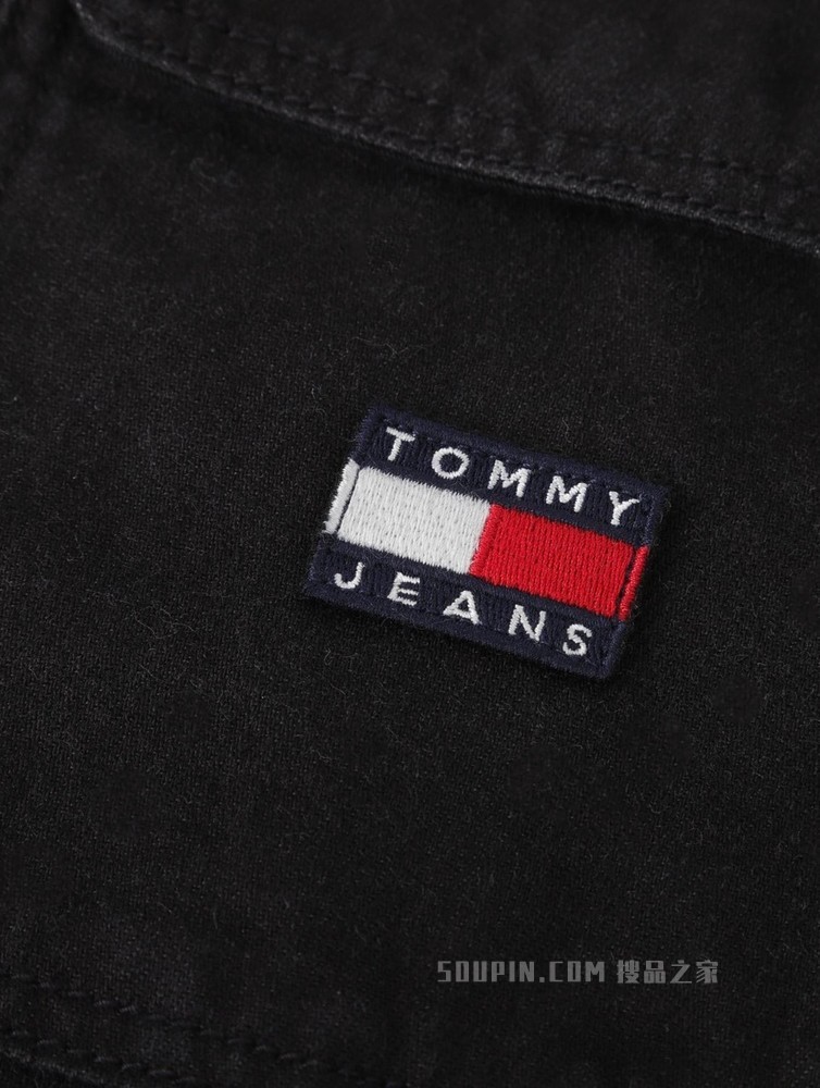 Tommy 22新款春季男装时尚简约纯棉口袋旗标衬衫外套DM0DM12454