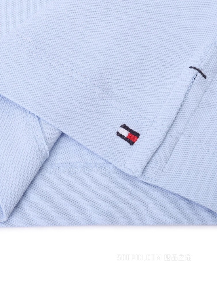 Tommy 春夏女装时尚简约刺绣旗标POLO翻领舒适短袖连衣裙27857