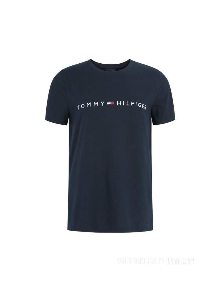 Tommy 女装经典简约LOGO刺绣圆领短袖休闲T恤RM876A2060