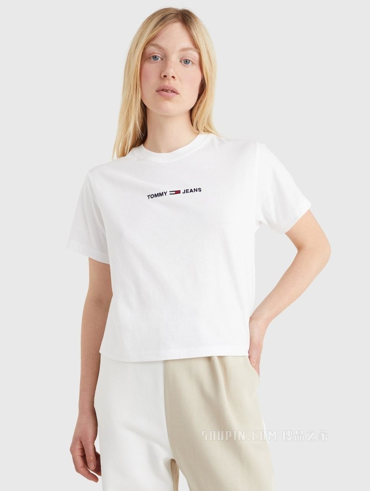 Tommy 22新款春夏女装短袖T恤DW0DW10057