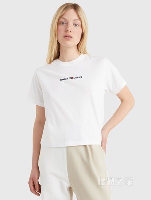 Tommy 22新款春夏女装短袖T恤DW0DW10057