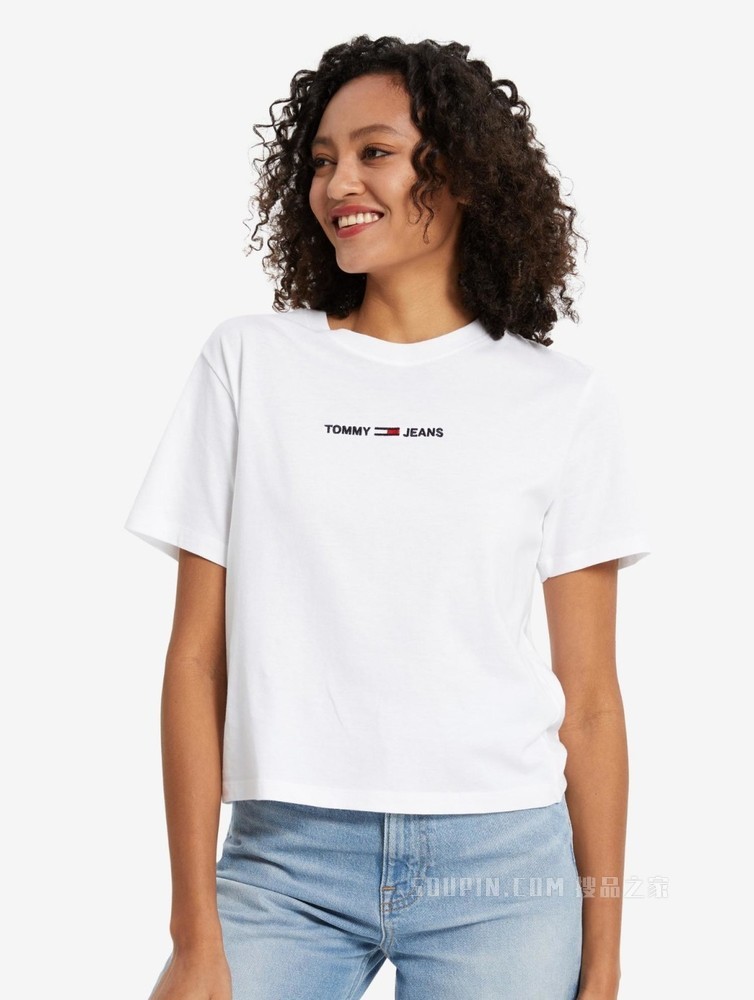 Tommy 22新款春夏女装短袖T恤DW0DW10057