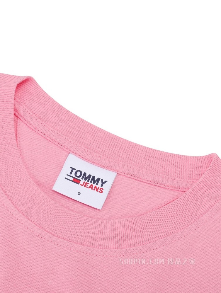 Tommy 春夏女装街潮时尚纯棉字母刺绣短版短袖T恤DW0DW10057