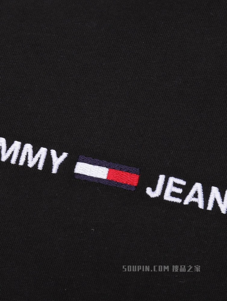 Tommy 春夏女装街潮时尚纯棉字母刺绣短版短袖T恤DW0DW10057